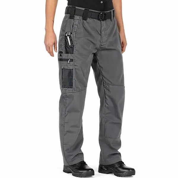 Men's Outdoor Casual Fabric Trouser - Multi-Pocket Tactical Style, Practical Summer Menswear for Travel, Exploration
