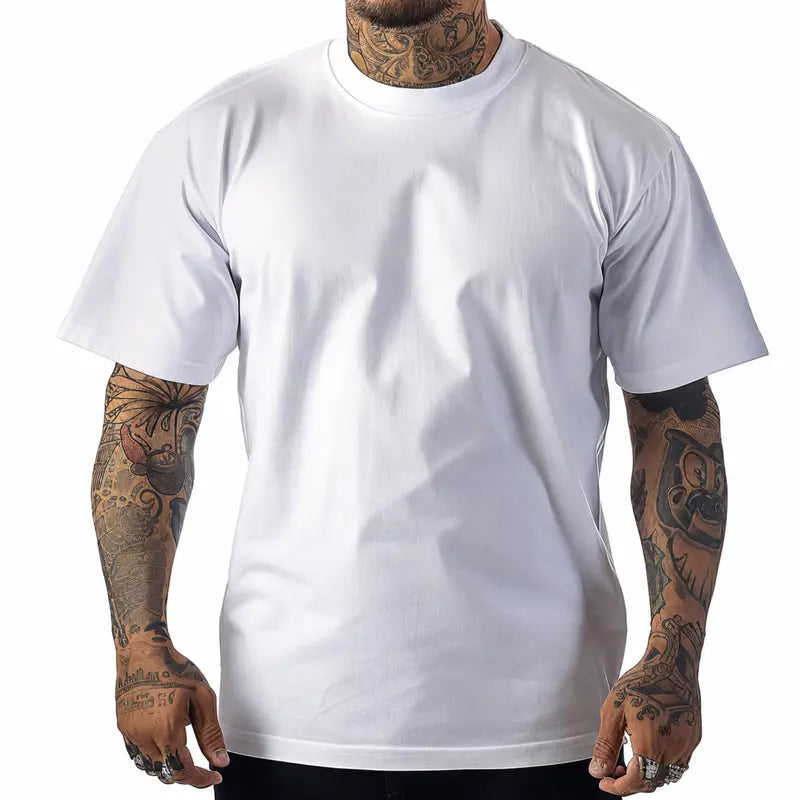 Shaka Wear Max Heavyweight T Shirt Cotton Crew Neck for Men T-Shirt shirts tall Casual Menswear Top Classic Suit Traditional Suit Traditional xl shaka Streetwear Crewneck