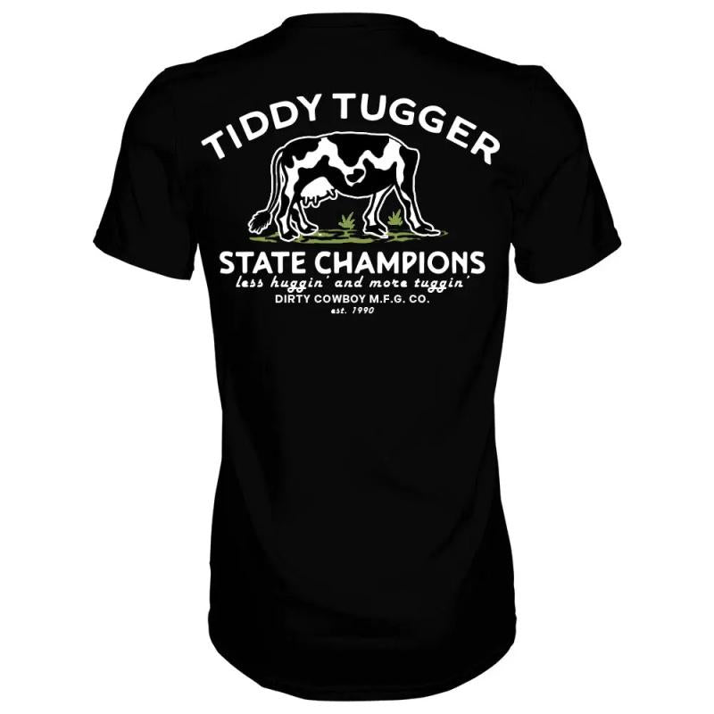 TIDDY TUGGER 1990 STATE CHAMPIONS MEN'S T-SHIRT, funny meme shirt