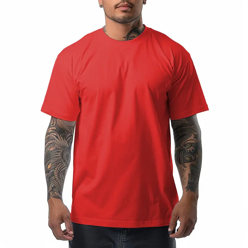 Shaka Wear Max Heavyweight T Shirt Cotton Crew Neck for Men T-Shirt shirts tall Casual Menswear Top Classic Suit Traditional Suit Traditional xl shaka Streetwear Crewneck