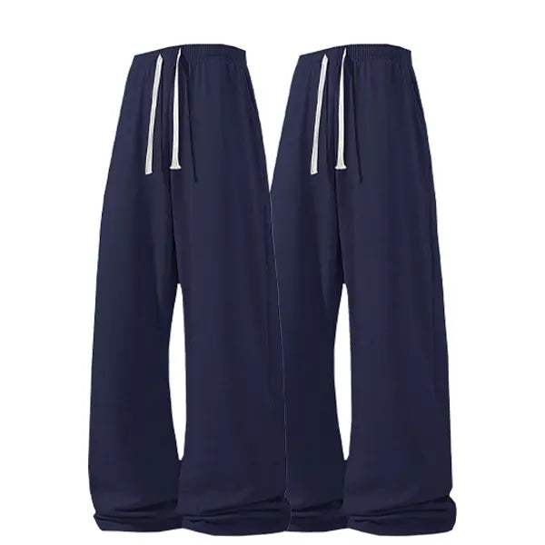 Men's 3-Pair Plain Joggers - 100% Polyester Lightweight Loose Straight Sweatpants, Drawstring, Side Pockets, Soft, Light Grey/Black/Dark Grey, 4-Season Comfort, Menswear for Sports, Gym, Casual Use, Grey Sweatpants