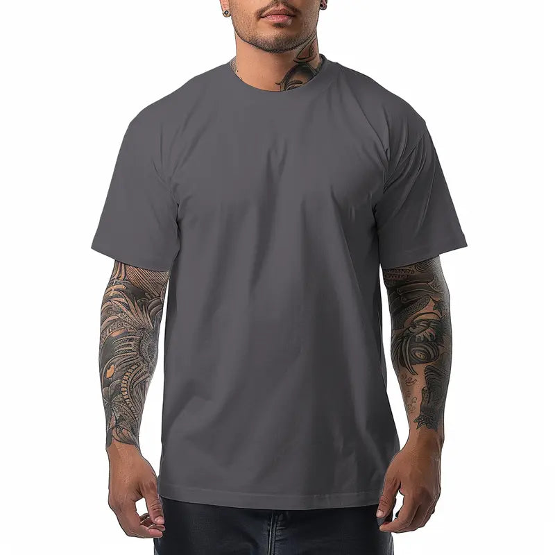 Shaka Wear Max Heavyweight T Shirt Cotton Crew Neck for Men T-Shirt shirts tall Casual Menswear Top Classic Suit Traditional Suit Traditional xl shaka Streetwear Crewneck