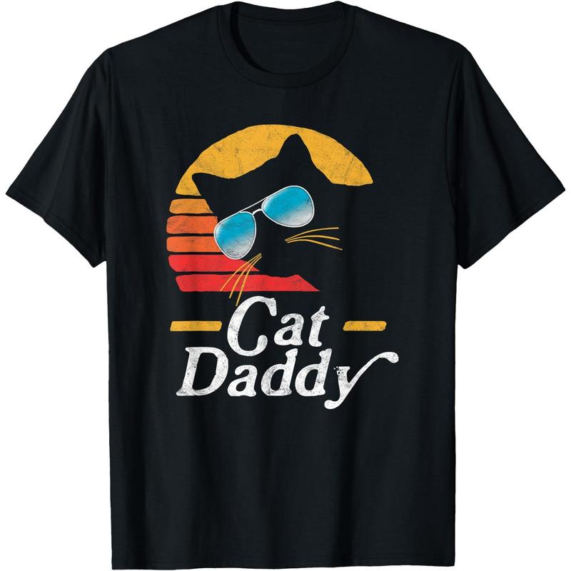 Cotton Cat Daddy vintage 80s style Cat vintage distress T-shirt