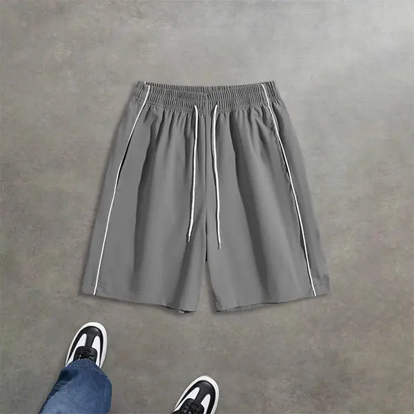 2-Pack Men’s Summer Striped Casual Shorts – Loose Fit, Versatile Athletic Style