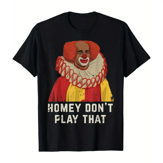 Vintage Inspired Clown T-Shirt Fun Design for Halloween and Christmas Comfortable Cotton Casual Outfit for Couples Plus Sizes Available