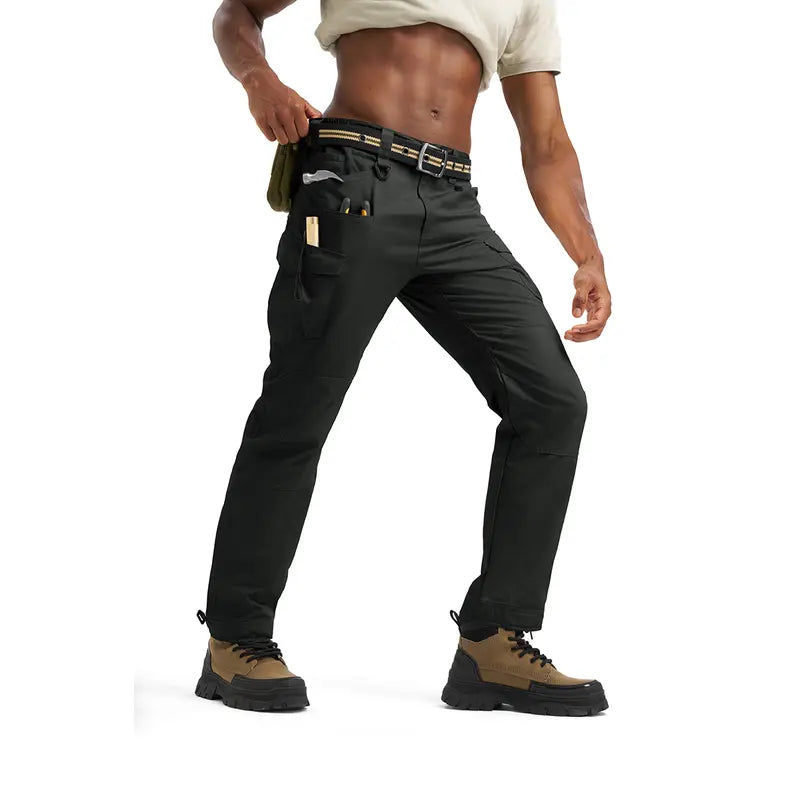 GOPUNE Men's Tactical Work Pants Lightweight Multi-Pocket Water Resistant Cargo Pants Ripstop Hiking Military Construction Outdoor Pants 10 Pockets #outdoorfun #bluecollar#workpants