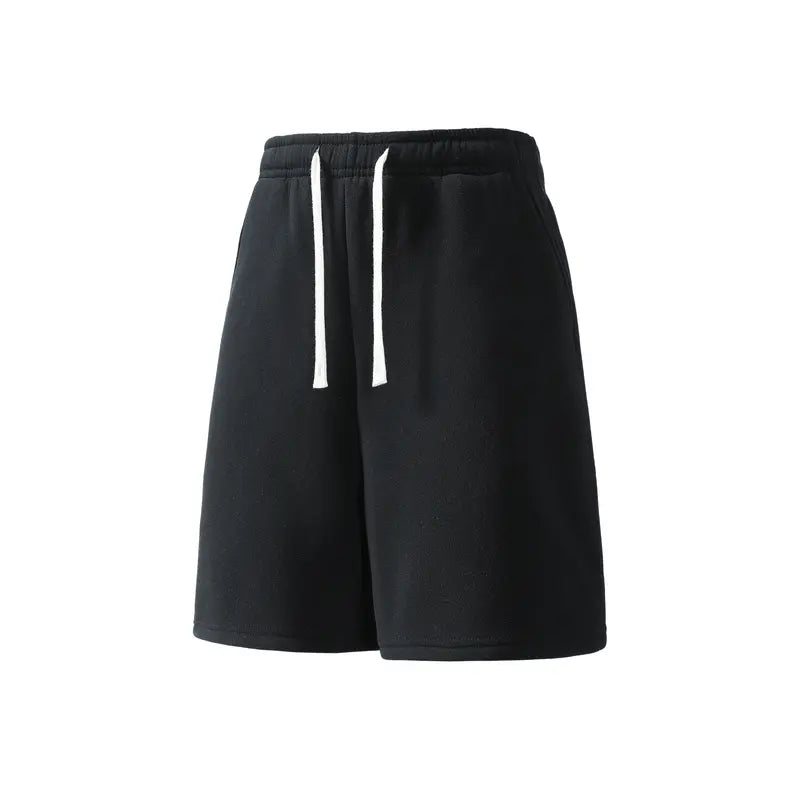 2-Pack Men’s Casual Sweat Shorts, Elastic Drawstring Waist, Comfortable Loose Fit Lounge & Streetwear Shorts for Everyday Wear
