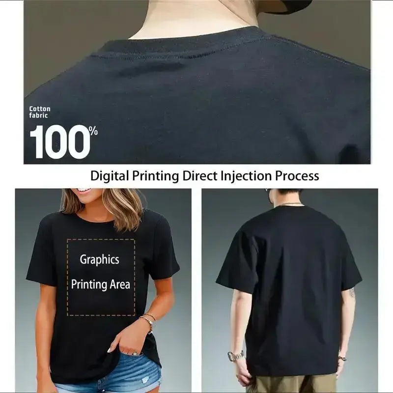 Men's Vintage Streetwear T-Shirt with Double-Sided 90s Cartoon Graphic, Casual Round Neck Short Sleeve Top in 100% Cotton
