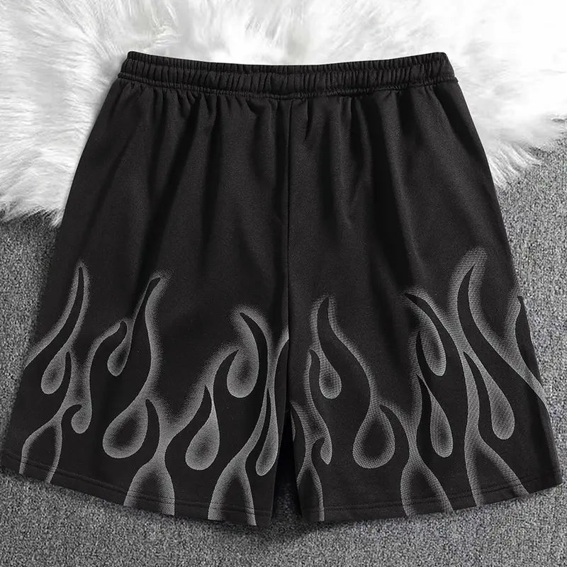 Men’s 2-Pack 5-in Athletic Gym Shorts, Sporty Chic 1990s Aesthetic Graphic Casual Street Shorts with Elastic Waistband, Drawstring, Matching Y2K Hip-Hop Menswear Design