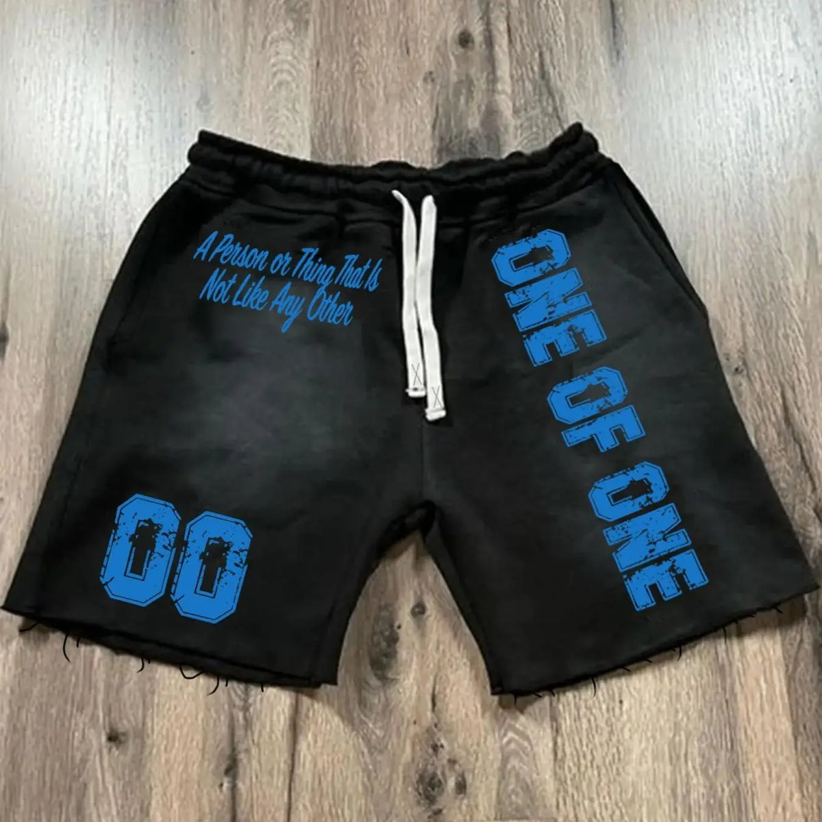 Summer Letter Print Graffiti Shorts, Casual Drawstring Fitted Shorts with Comfortable Fashion Design, Drawstring Waistband Shorts