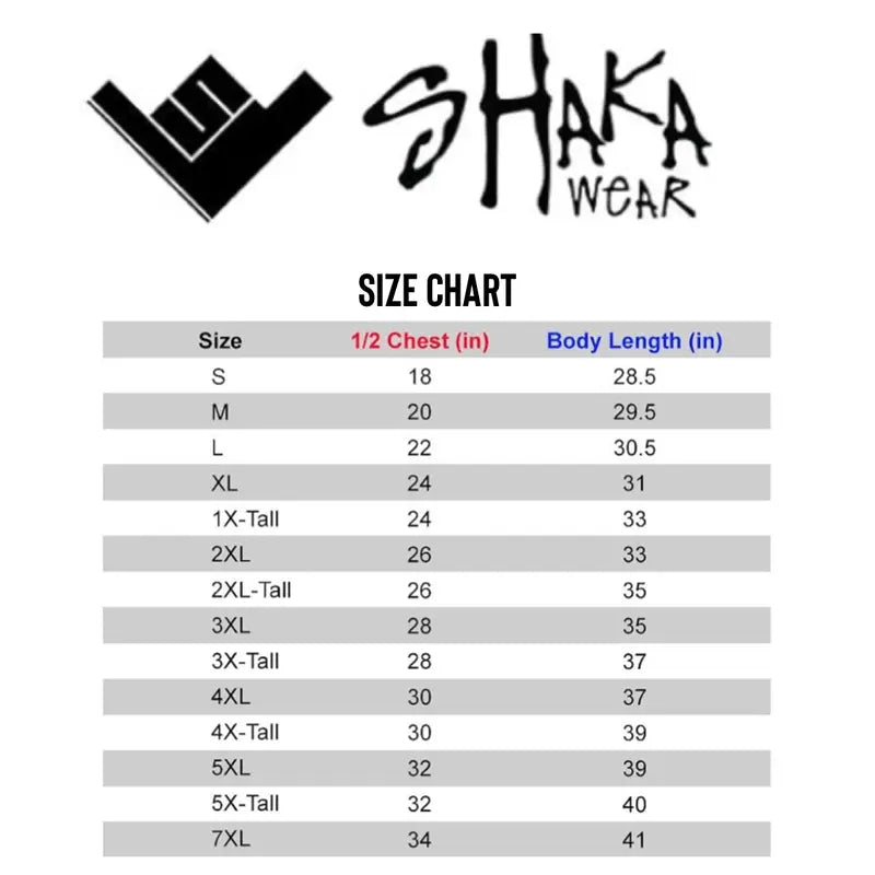 Shaka Wear Max Heavyweight T Shirt Cotton Crew Neck for Men T-Shirt  shirts tall Casual Menswear Top Classic Suit Traditional Suit Traditional xl  shaka Streetwear Crewneck