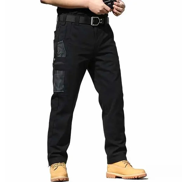 Men's Outdoor Casual Fabric Trouser - Multi-Pocket Tactical Style, Practical Summer Menswear for Travel, Exploration