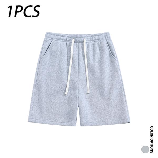Pack of 4 men’s summer casual shorts: drawstring waist, skin-friendly and breathable, versatile loose fit for everyday wear, leisure, sports, and fitness.summervibes