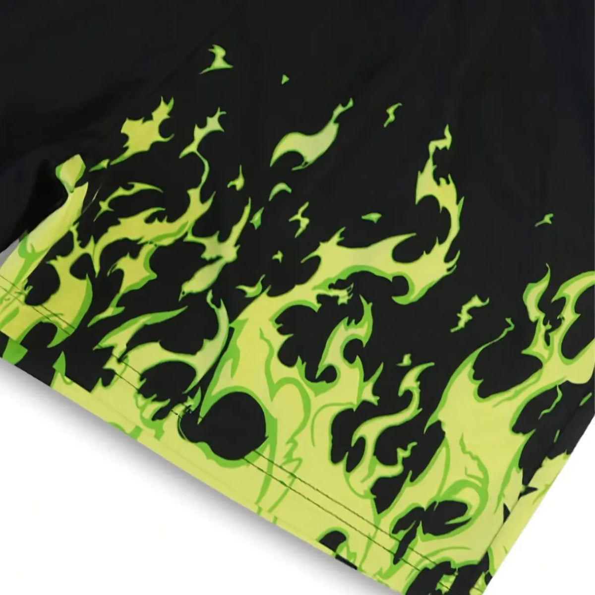 Men's Fashion Streetwear Activewear Printed Shorts, Creative Flame Print Pattern, Comfortable Versatile Shorts, Essential for Shopping and Styling, Graphic Shorts