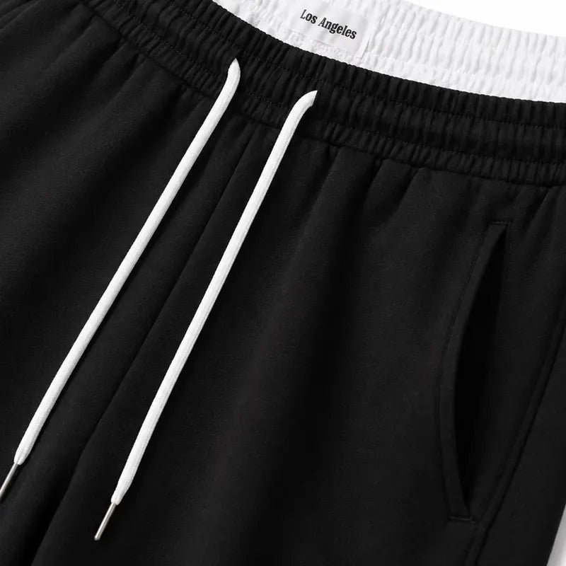 Men's Baggy Sweatpants 100% Cotton Spiderweb Graphic Pants, Relaxed Wide Leg Jogger Pants with Elastic Drawstring Waist, Deep Pockets, Streetwear Lounge Bottoms for Men, Casual Track Pants for Weekend Outfits