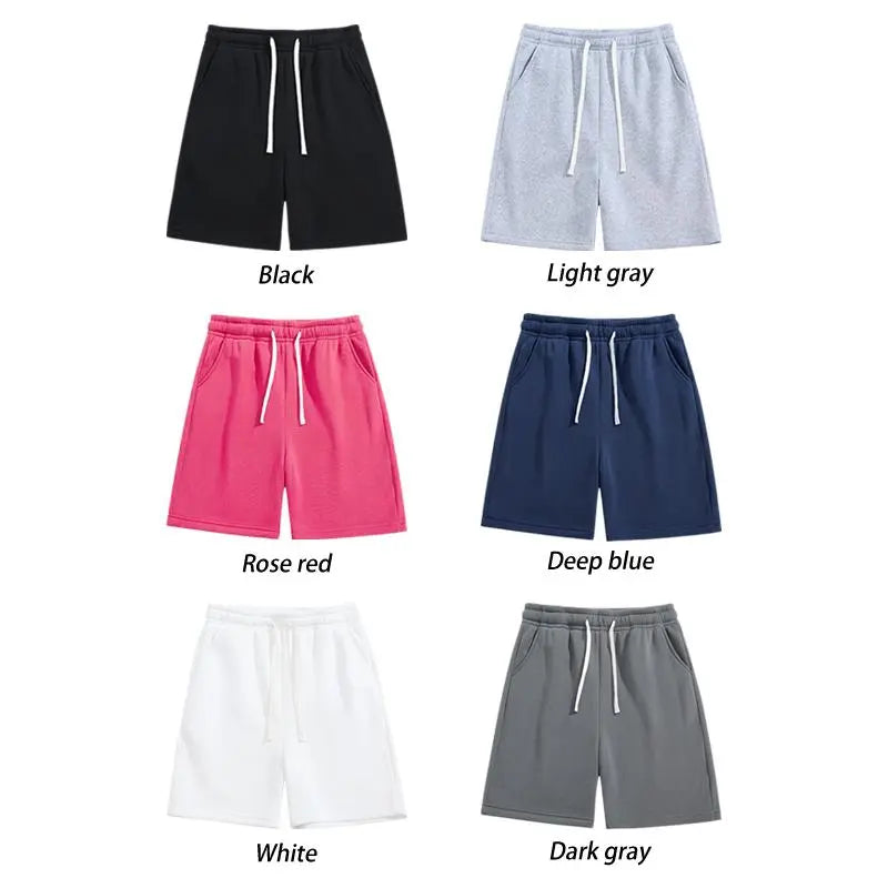 Multi-pack men’s casual shorts featuring a drawstring waist; skin-friendly, breathable, and versatile. Summer loose-fit men’s shorts for everyday wear, sports, and fitness.summervibes