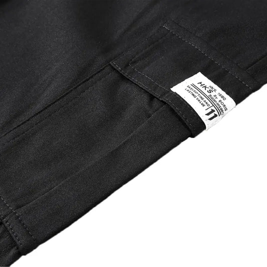 URMCZ Men's 3-Pack Plain Cargo Pants - Tactical Fitted Cut, Mid Waist Elastic Band, Multiple Pockets, Activewear, Work Wear, Green+Khaki+Coffee for Outdoor Use