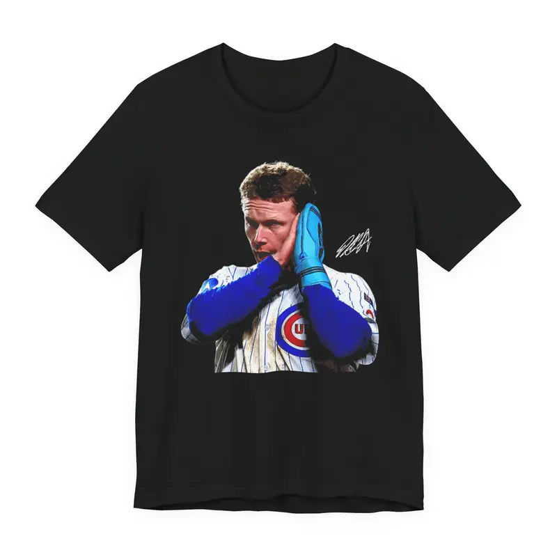 Pete Crow‑Armstrong Night Night Celebration Graphic Tee, Chicago Baseball Fan Unisex Cotton T‑Shirt, Men Women Adult Sizes Game Day Top