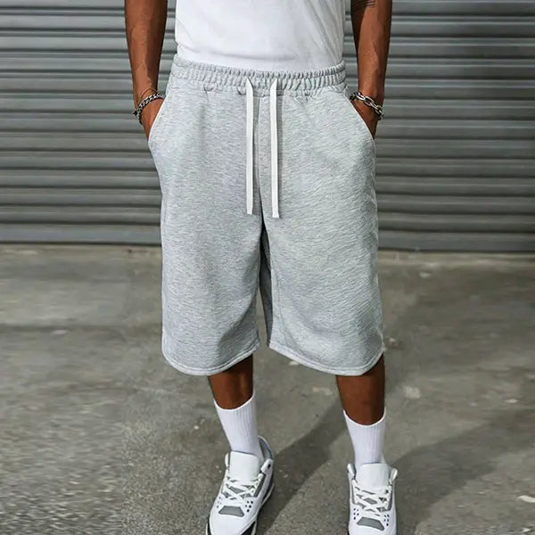 Casual men's cotton shorts, fashionable summer men's clothing, comfortable daily street wear