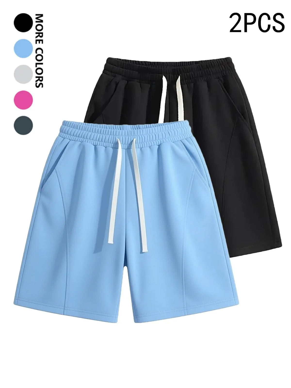 Men's Casual Breathable Stretch Shorts, Plain, Versatile Outdoor Wear, Comfortable and Stylish, Perfect for Daily Activities, Ideal for All Seasons, Casual Streetwear Shorts, Summer Fashion Shorts
