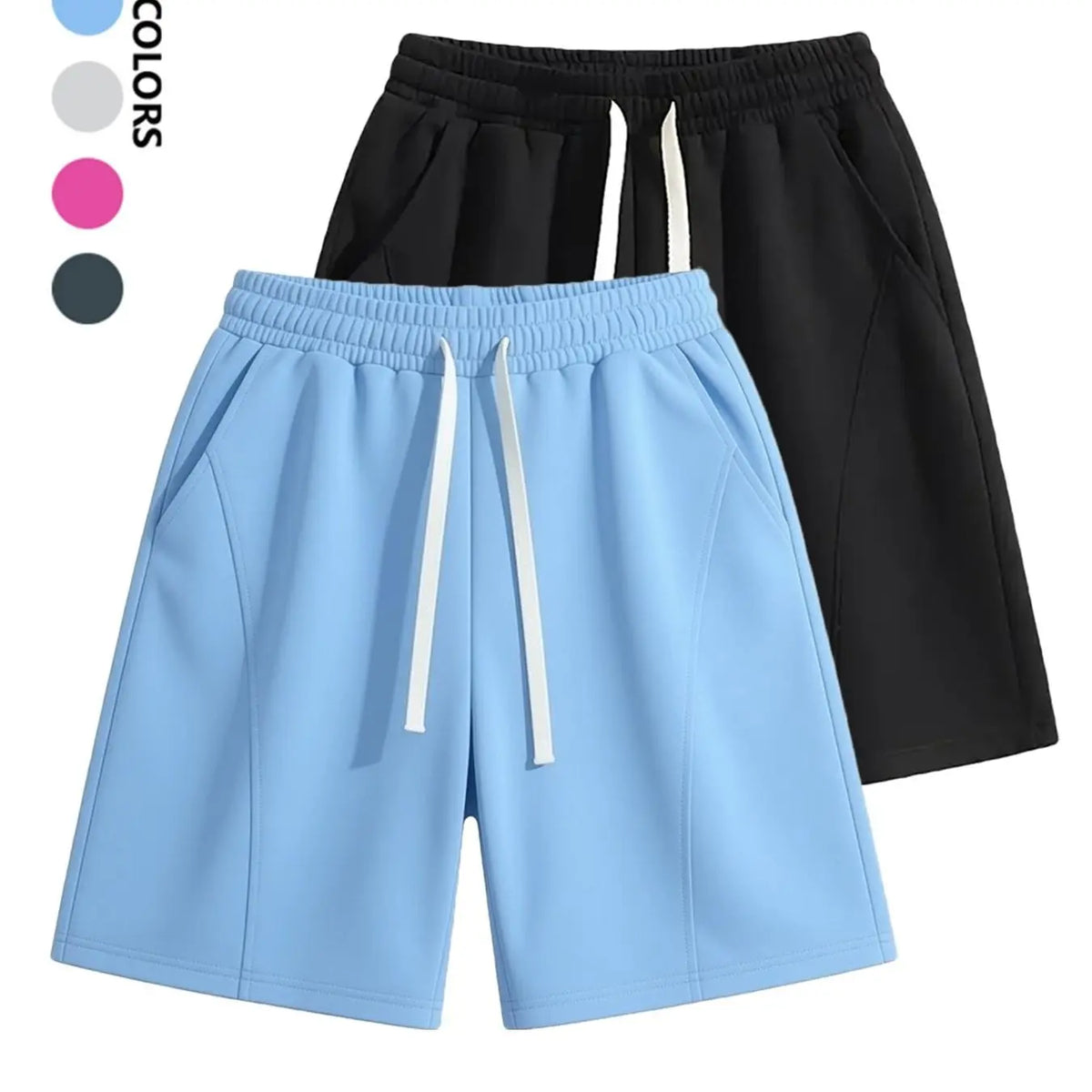 Men's Casual Breathable Stretch Shorts, Plain, Versatile Outdoor Wear, Comfortable and Stylish, Perfect for Daily Activities, Ideal for All Seasons, Casual Streetwear Shorts, Summer Fashion Shorts