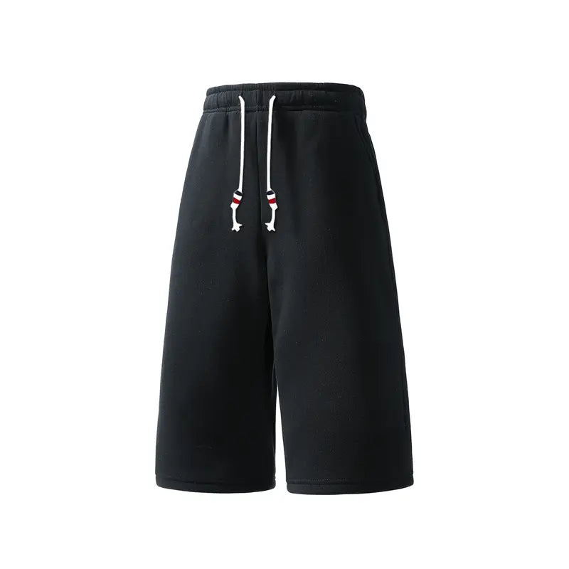SPEEALER Men’s 4PCS Baggy Oversized Loose-Fit Mid-Length Long Sweat Shorts, 7/8 Length, Drawstring Elastic Waist, Casual Bottoms