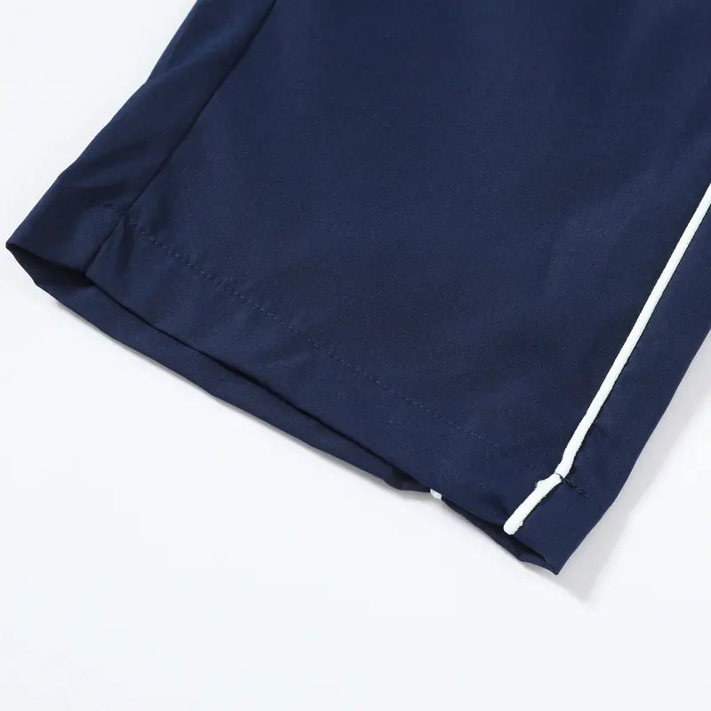 2 Piece Men's leisure Striped Pants Spring Autumn Trendy High Street Casual Loose summer Versatile Sports Trousers Men