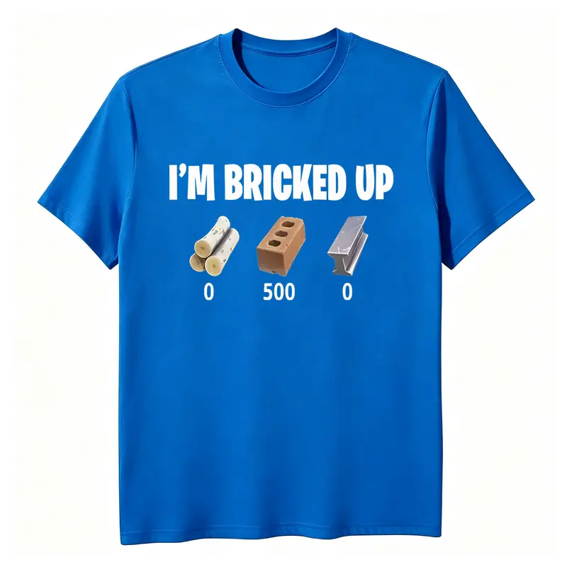 [100% Cotton] I'm Bricked Up Meme Tee, Cool Graphic Shirt, Perfect for Casual Outfits. Golf Gift T-Shirt For Men and Women