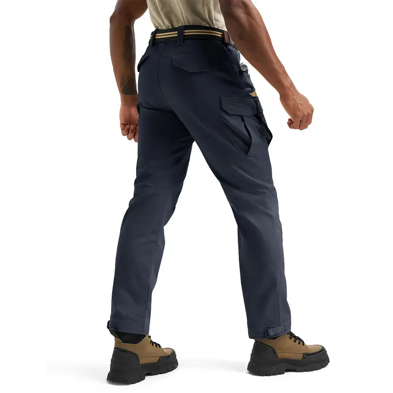 GOPUNE Men's Tactical Work Pants Lightweight Multi-Pocket Water Resistant Cargo Pants Ripstop Hiking Military Construction Outdoor Pants 10 Pockets #outdoorfun #bluecollar#workpants