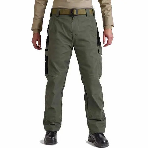 Men's Outdoor Casual Fabric Trouser - Multi-Pocket Tactical Style, Practical Summer Menswear for Travel, Exploration
