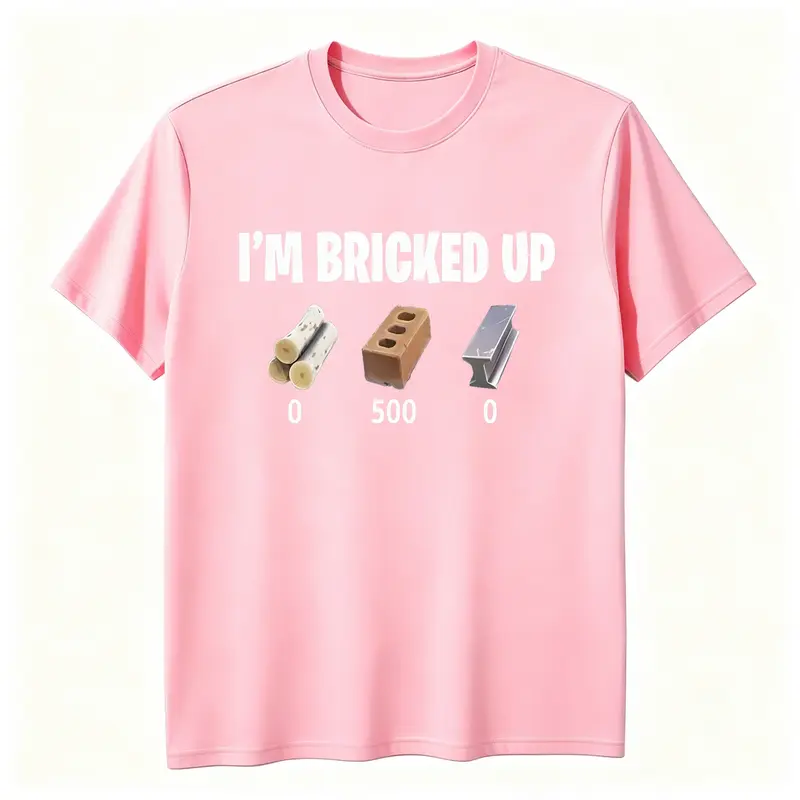 [100% Cotton] I'm Bricked Up Meme Tee, Cool Graphic Shirt, Perfect for Casual Outfits. Golf Gift T-Shirt For Men and Women