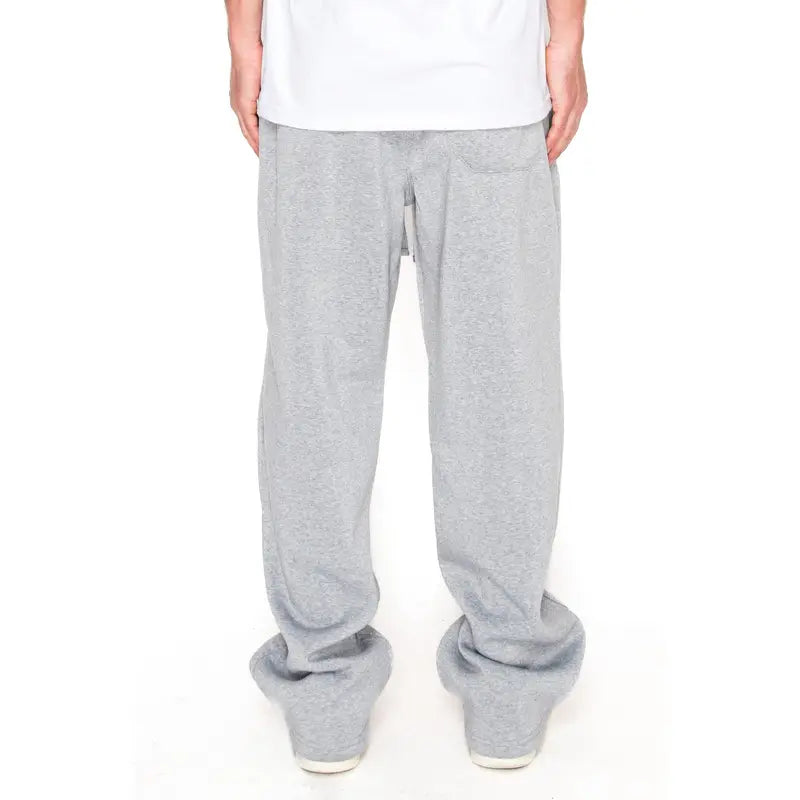VICTORIOUS NOAH Men's Essential 300GSM  Baggy Fleece Pants - Cotton Menswear, Oversized Baggy Sweatpants with Pocket, Mensfashion Clothes, Mid Waist, Soft Fleece For All-Day Ease, Baggy Fit Gives Room To Move