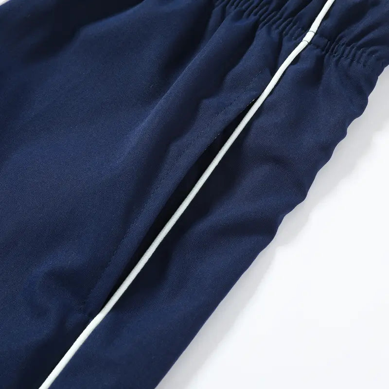 2 Piece Men's leisure Striped Pants Spring Autumn Trendy High Street Casual Loose summer Versatile Sports Trousers Men