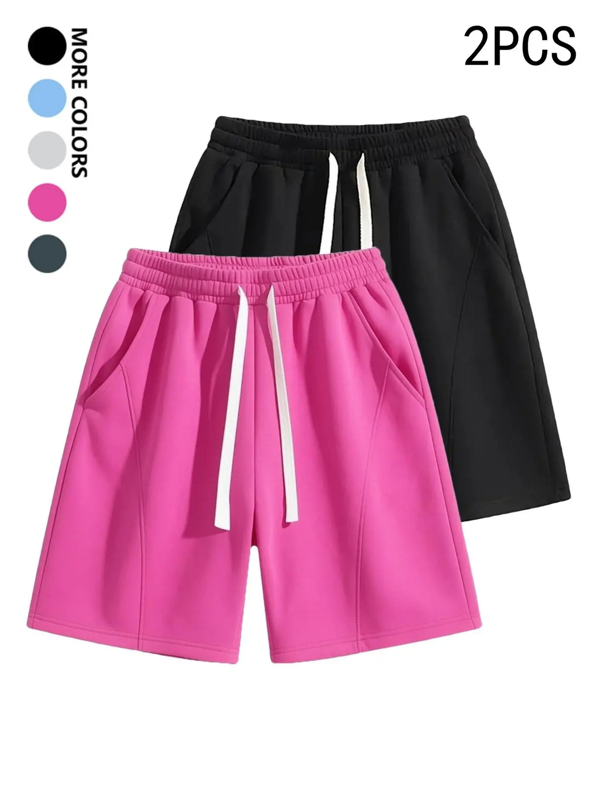 Men's Casual Breathable Stretch Shorts, Plain, Versatile Outdoor Wear, Comfortable and Stylish, Perfect for Daily Activities, Ideal for All Seasons, Casual Streetwear Shorts, Summer Fashion Shorts