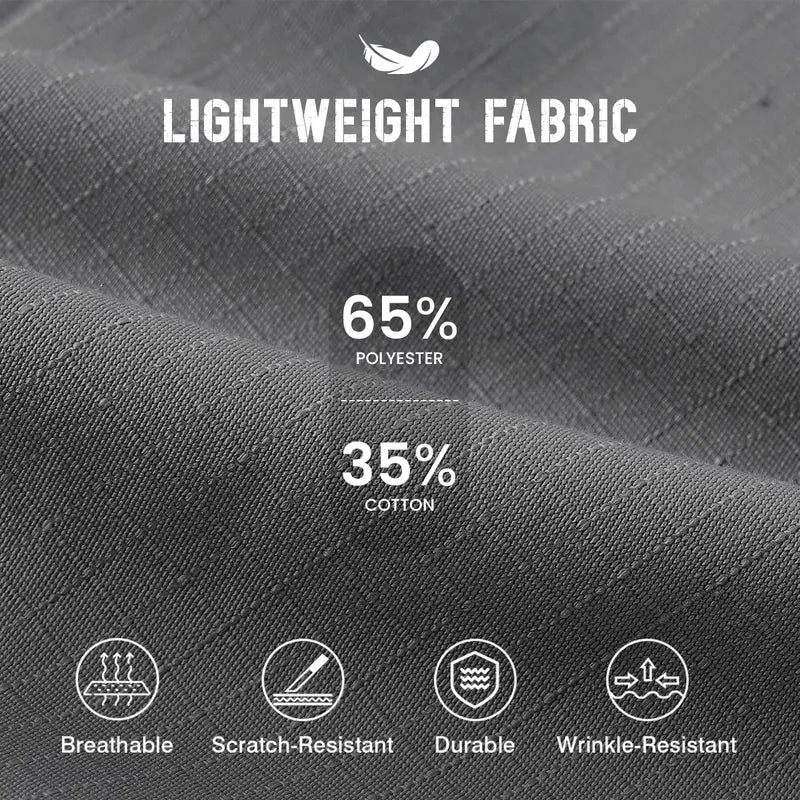 GOPUNE Men's Tactical Work Pants Lightweight Multi-Pocket Water Resistant Cargo Pants Ripstop Hiking Military Construction Outdoor Pants 10 Pockets #outdoorfun #bluecollar#workpants