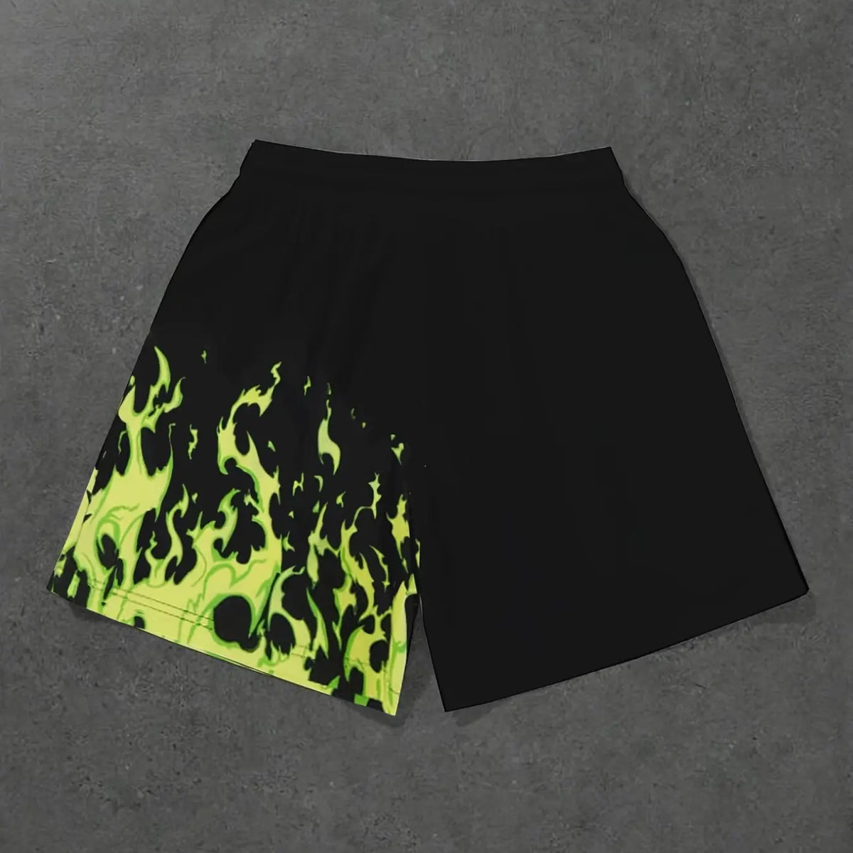 Men's Fashion Streetwear Activewear Printed Shorts, Creative Flame Print Pattern, Comfortable Versatile Shorts, Essential for Shopping and Styling, Graphic Shorts