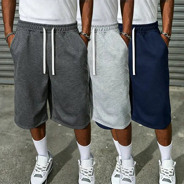 Casual men's cotton shorts, fashionable summer men's clothing, comfortable daily street wear