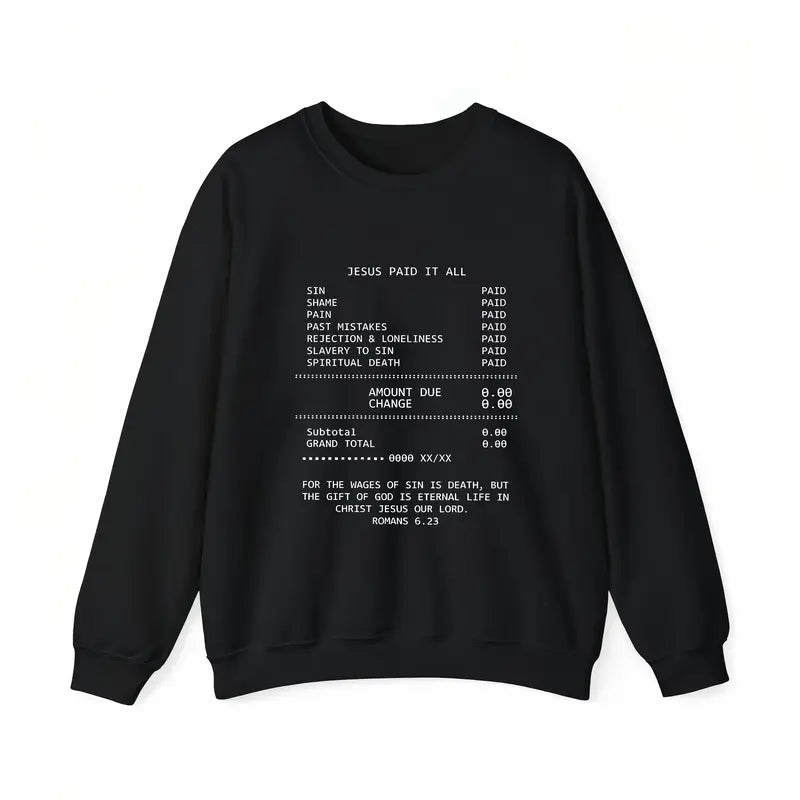 JESUS PAID IT ALL Graphic Print Tee - Soft, Breathable, Casual Short Sleeve T-Shirt for Men - Perfect for Summer, Outdoor Activities, and Faith-Based Events Streetwear Crewneck