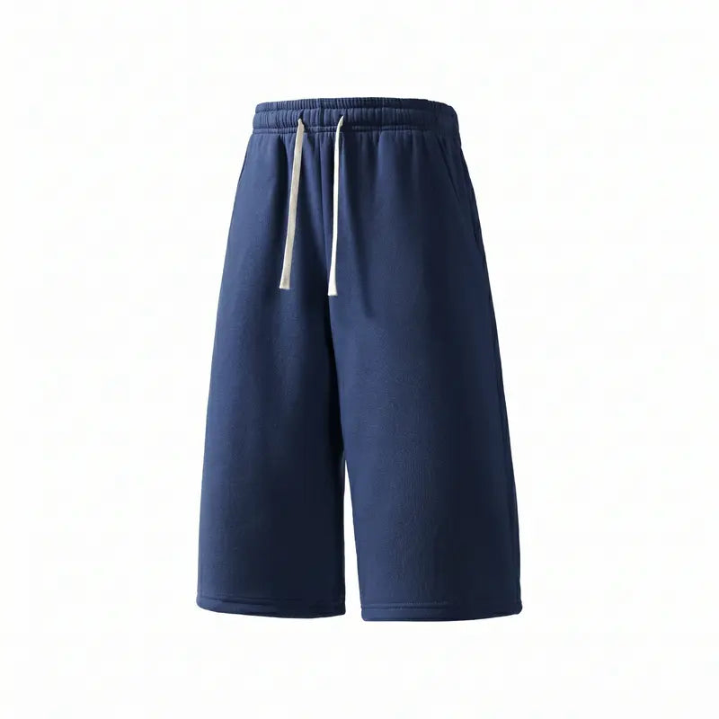Men's 3-Pack Knee-Length Baggy Oversized Loose Drawstring Casual Long Shorts, Urban Street Fashion Menswear Bottoms