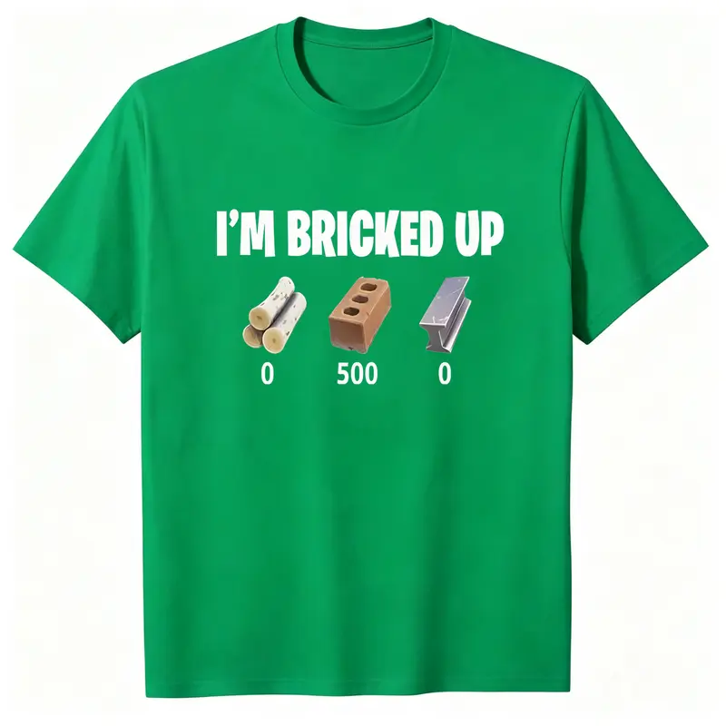 [100% Cotton] I'm Bricked Up Meme Tee, Cool Graphic Shirt, Perfect for Casual Outfits. Golf Gift T-Shirt For Men and Women